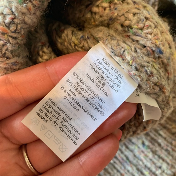 Chunky Madewell confetti knit sweater - Picture 2 of 3